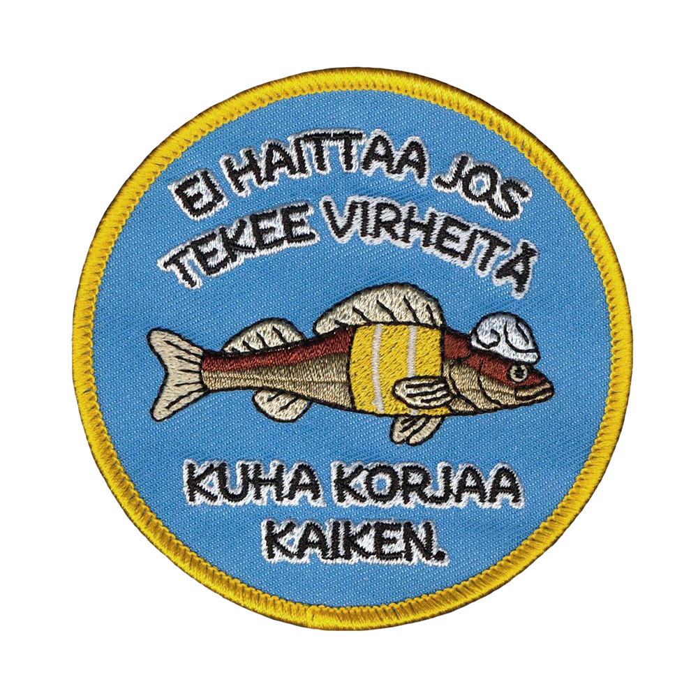 bebai9.com - haalarimerkki Kuha korjaa