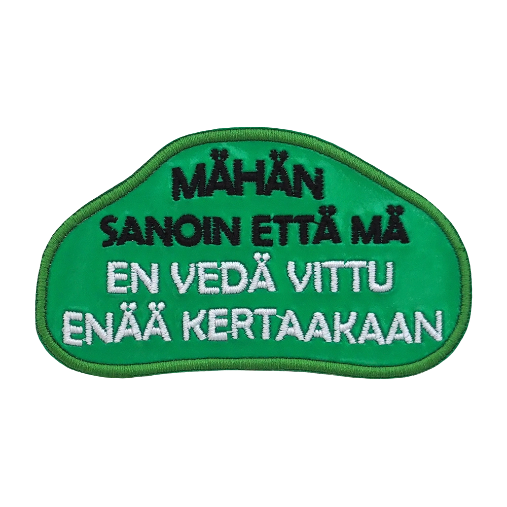 bebai9.com - haalarimerkit Mähän sanoin vihreä hologrammi
