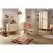Chambre Trio Mélinée Lit bébé évolutif 60x120cm-90-190cm + Commode + Armoire
