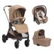 Poussette Trio Bellagio 2 + Siège auto First Seat Recline + Nacelle Flexi Caramel