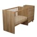 Lit bébé combiné 60x120cm évolutif en 90x190cm Mokka