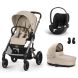 Poussette Trio Balios S Lux + Siège auto Cloud T Comfort + Nacelle Cot S Lux Almond Beige