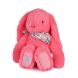Peluche lapin Fleurette 35cm Rose