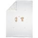 Couverture edredon velours Fanfan 135x100cm - Blanc