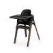 Chaise haute Steps Black/Warm Brown