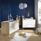 Chambre Duo Seventies Blanc Lit bébé évolutif 70x140cm + Commode