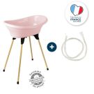 Kit Baignoire Vasco Rose Poudre Baignoire + Pieds + Tuyau De Vidange