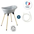 Kit Baignoire Vasco Gris Charme Baignoire + Pieds + Tuyau De Vidange - thermobaby