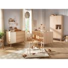 Chambre Trio Seventies Vanille Lit bébé évolutif 70x140cm + Commode + Armoire
