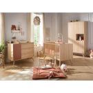 Chambre Trio Seventies Terracotta Lit bébé évolutif 70x140cm + Commode + Armoire