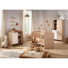 Chambre Trio Tokyo Blanc Lit bébé évolutif 70x140cm + Commode + Armoire