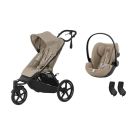 Poussette Duo Avi Spin Almond Beige Cloud G3 I-size Plus Almond Beige Cybex