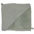 Cape De Bain + Gant Bambou 70x70cm Vert De Gris