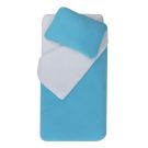 Housse De Couette Et Taie 100x140cm Turquoise/Light Blue