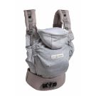 Porte Bebe Hoodiecarrier 2 0-36m Gris Athletique - love radius