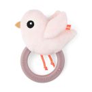 Hochet+anneau Dentition Birdee Rose