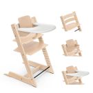 Chaise haute Tripp Trapp + Baby Set + Plateau Naturel