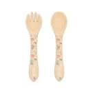 Couverts en silicone Gnawy le paresseux Beige