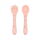 Couverts en silicone Slurpy la pieuvre Rose