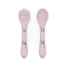 Couverts en silicone Sparkly la licorne Violet