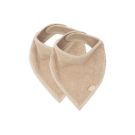 Bavoir Bandana Eponge X2 Basics Biscuit