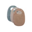 Bavoir Eponge X3 Basics Sea Green/Nougat/Biscuit