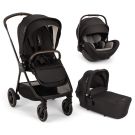Poussette Trio Triv Next + Siège auto Arra Flex + Nacelle Lytl Caviar