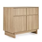 Commode 2 tiroirs 2 portes Kyo Honey Ash - quax