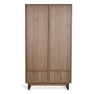 Armoire 2 portes 2 tiroirs Kyo Walnut - quax