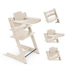 Chaise haute Tripp Trapp + Baby Set + Plateau Vanilla White