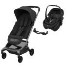 Poussette Duo Fame Cabin + Siège auto Coral Slide Pro Onyx Black