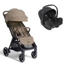 Poussette Duo Parcel Lx + Siège auto i-Snug 2 Sandstone