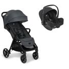 Poussette Duo Parcel Lx + Siège auto i-Snug 2 Ebony - joie