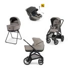Poussette Trio System Quattro Aptica XT + Siège auto Darwin Recline + Nacelle Open Up Tundra Beige