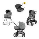 Poussette Trio System Quattro Aptica XT + Siège auto Darwin Recline + Nacelle Open Up Canyon Grey