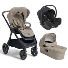 Poussette Trio Finiti + Siège auto i-Snug 2 + Nacelle Ramble XL V2 Sandstone