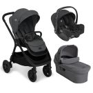 Poussette Trio Finiti + Siège auto i-Snug 2 + Nacelle Ramble XL V2 Ebony