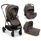 Poussette Trio Triv Next + Siège auto Arra Flex 2 + Nacelle Lytl Chestnut - nuna