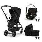 Poussette Trio Eezy S Twist+ 2 + Cloud G3 + Nacelle Magic Black