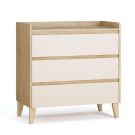 Commde 3 tiroirs Muve Chêne Sable Beige