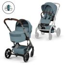 Poussette Duo Balios S Lux 4 + Nacelle pliable Balios Stormy Blue