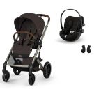 Poussette Duo Balios S Lux 4 + Siège auto Cloud G3 Comfort Chocolate Brown