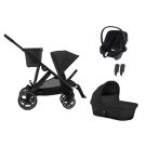 Poussette Trio Gazelle S + Aton B2 + Nacelle Moon Black