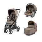 Poussette Trio City Loop Pro + Viaggio Lounge + Nacelle Pop Up Pine Bark - peg