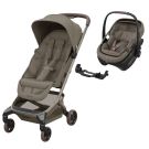 Poussette Duo Fame Cabin + Siège auto Coral Slide Pro Oak Truffle