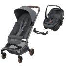 Poussette Duo Fame Cabin + Siège auto Coral Slide Pro Moon Graphite - maxi cosi