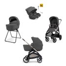Poussette Trio System Quattro Aptica + Siège auto Darwin Recline + Nacelle Open Up Marble Grey