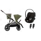 Poussette Duo Gazelle S + Cloud G3 I-size Moss Green - cybex