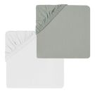 Lot 1 Alese + 1 Drap Housse 60x 120cm Blanc/Ginky - fee moi dormir
