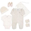Kit naissance 6 Pièces fille 1m - Beige/Rose